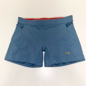 Tracksmith Lane Five Short Tights small light blue